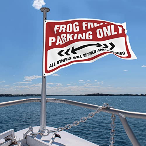 Frog freak parking only drapeau pour habiller un mur de porche - 5