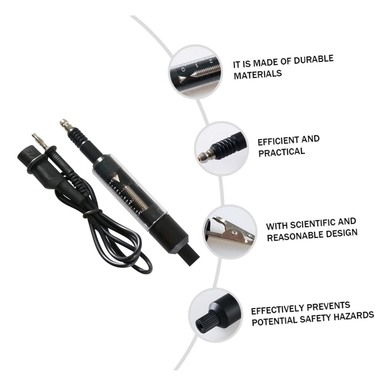SUPVOX 3piezas Probador De Bujías Automotriz Herramienta De Detección De Encendido y Duradera Para Verificar Estado De Bobinas y De Chispa