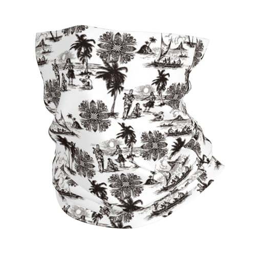 Buewutiry - Cubrecuello para hombre y mujer - Estilo hawaiano retro - Pasamontañas - Máscara Facial - Bandana