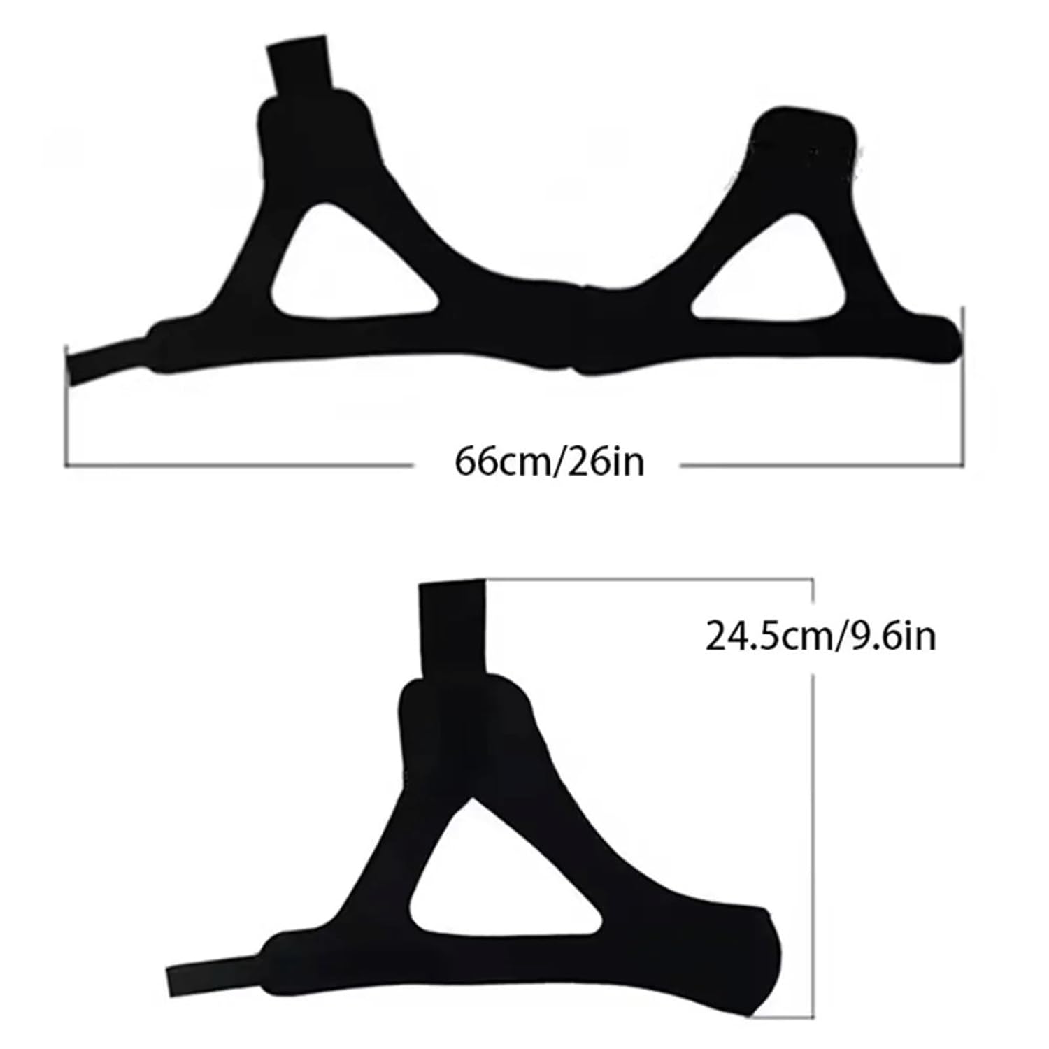 Face Toning Belt ​Adjustable Chin Strap Breathable Comfortable Breathe Face Lift Belt for Men Women(Black)