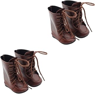 TOYANDONA 2 Pares Botas De Boneca De 18 Polegadas Botas De Casa De Bonecas Sapatos De Bonecas Modelo Bota De Chuva Em Miniatura Mini Bota De Brinquedo Sapatos De Jardinagem Bonecas Para