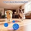 Sankell Interactive Dog Toys Ball - Smart Moving Bouncing Dog Ball with Colorful Lights, E-TPU Material, 3 Play Modes Automatic Rolling Dogs Toy for Small Medium Dogs Keep Them Busy(Blue) #1