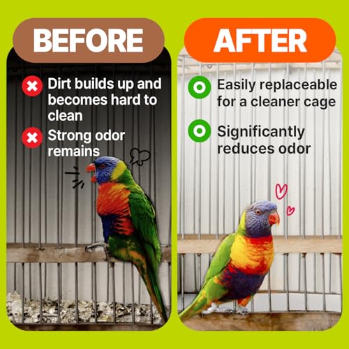 Image of TORTO9 Cage Liner Sheets for Birds - 120 Pack, 11 x 17 in, 1.5 lb | Acid-Free & Non-Toxic Paper | Safe Pet Bedding, Craft Supply, Packing & Shipping Use