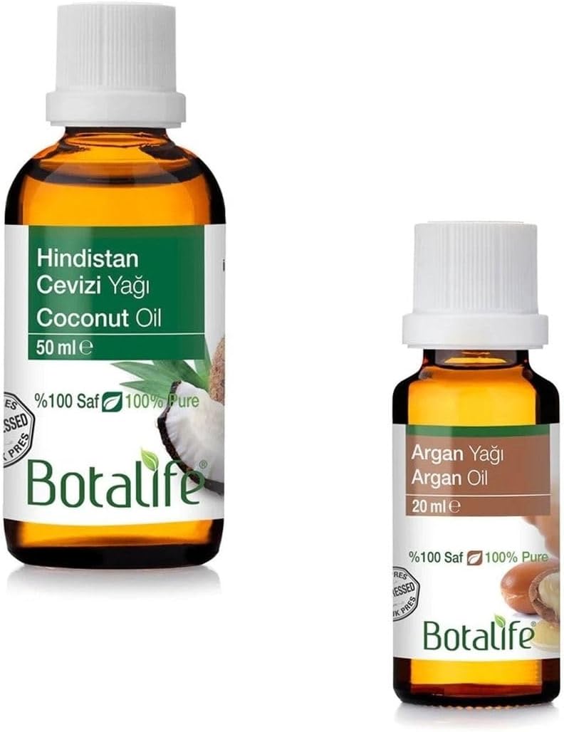 Botalife 50ml Hindistan Cevizi Yağı Ve 20ml Argan Yağı Seti,TXY34679
