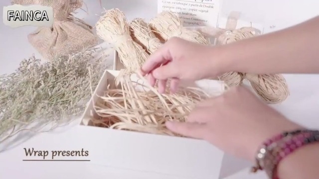 TAZEMAT 150g Rafia Natalizia Naturale Paglia Per Cesti Per