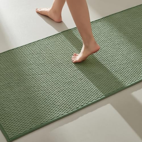 TYUU Bathroom Runner Rugs, Long Bath Mat Runner Washable Thin