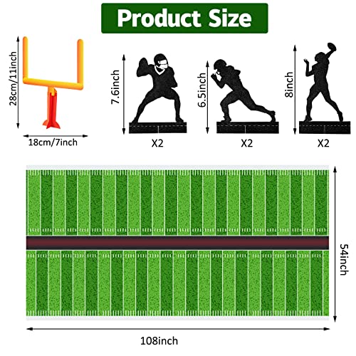 image for Sumind 9 Pieces Football Party Decorations, Football Goal Post Centerp