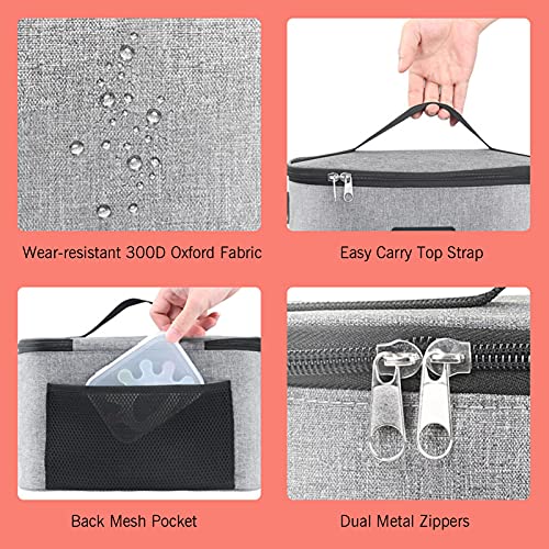 Draagbare oven, 12 V, auto-voedselverwarmer, persoonlijke mini-oven met digitaal display, temperatuurinstelling, 8 liter, elektrische autoverwarming, lunchbox voor wegtrip, camping, picknick, onderweg, kantoorwerk - Afbeelding 7