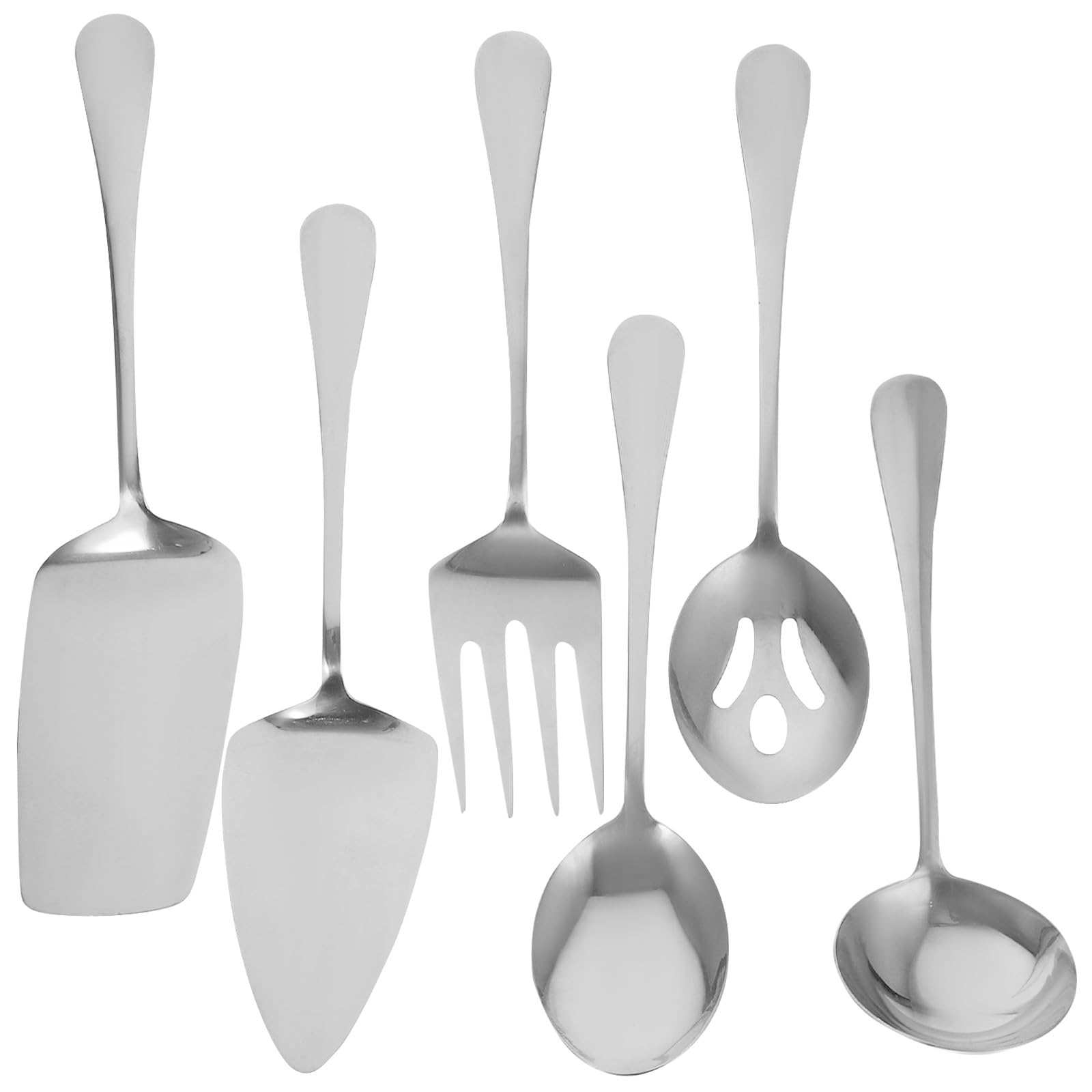 Juego de Cubiertos 1 Set para Servir de Acero Inoxidable Tenedor