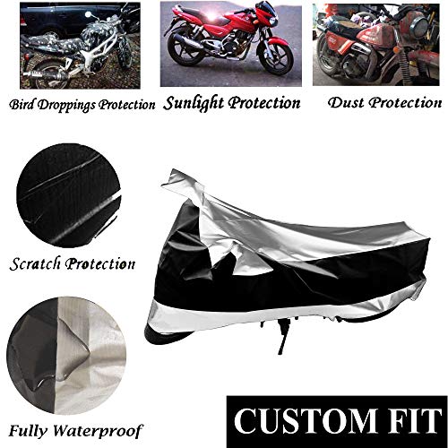 Image of Kandid Silver Tvs Fiero F2 Waterproof Bike Cover