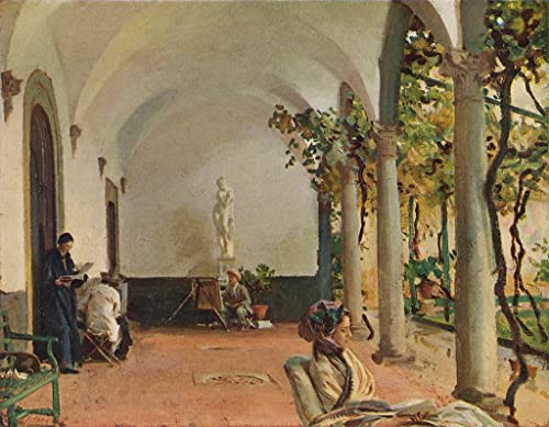 Lienzo de pintura famosa abstracta de John Singer Sargent, cuadro de 60x90cm