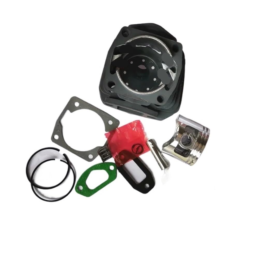 Itrvcay Double Groove Cylinder Assy With Gasket Piston Bearing 45.2Mm Fit For G5800 58Cc Gasoline Chainsaw Piston Ring Pin Clip(Double Groove)