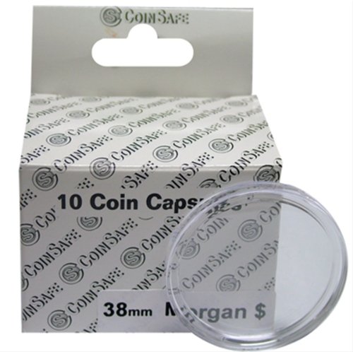 CoinSafe Capsules for Large Dollars, box of 10 (38mm)