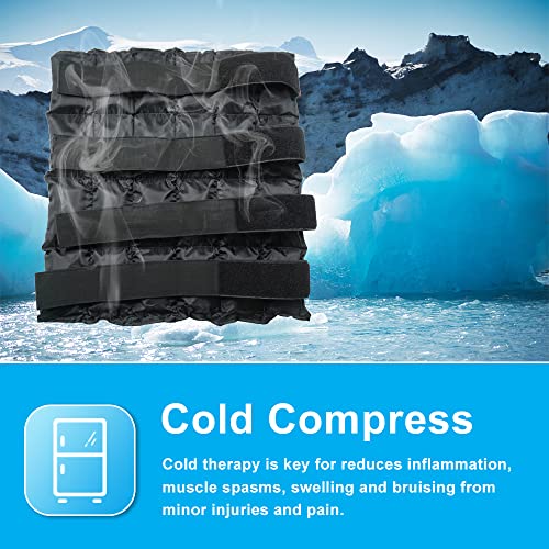 image for World-Bio Horse Ice Boots Ice Pack for Horse Injuries 1 Pair Knee Cool