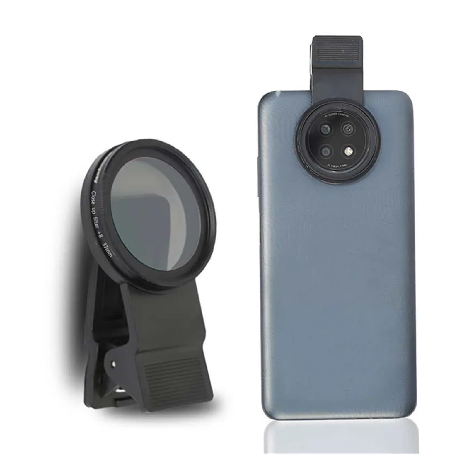 37 mm 52 mm Handy-Objektivfilter, geeignet for Smartphones, Variabler ND-Filter ND2-400 mit aufsteckbarem ND-Filter(49mm,Kaleidoscope FX)