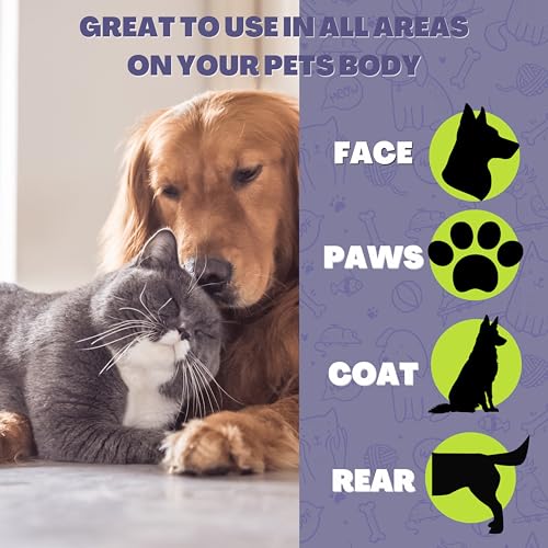 FurryFriends Pet Wipes | Lavender Chamomile Scented | Hypo-allergenic | Alcohol Free| Deodorizing | Removes Loose Hair & Dirt | Incredibly Clean | 100 ct. 1 Pack — view 6