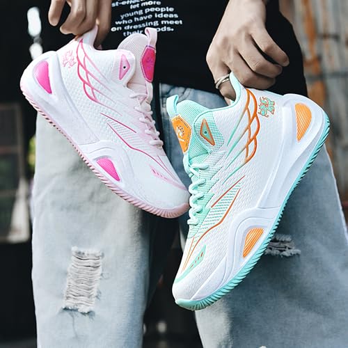 Image of Men's High-Top Basketball Shoes Anti-Slip and Wear-Resistant Soles Running Shoes Graffiti Design Fashionable Sports Shoes