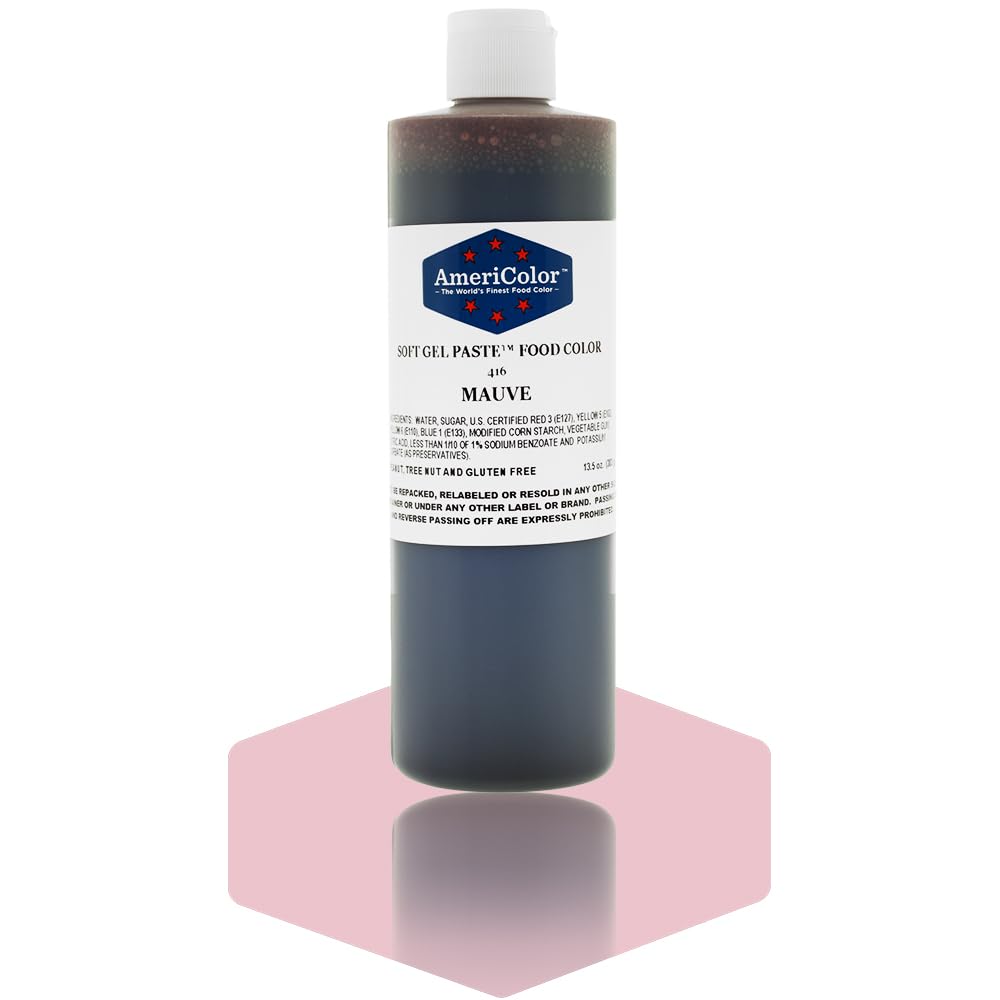 MAUVE 13.5 Ounce Soft Gel Paste Food Color