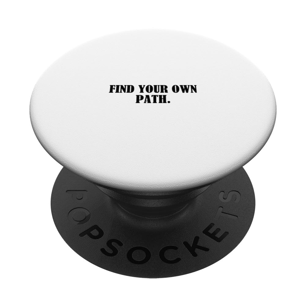 Find your own path. PopSockets Swappable PopGrip, Black