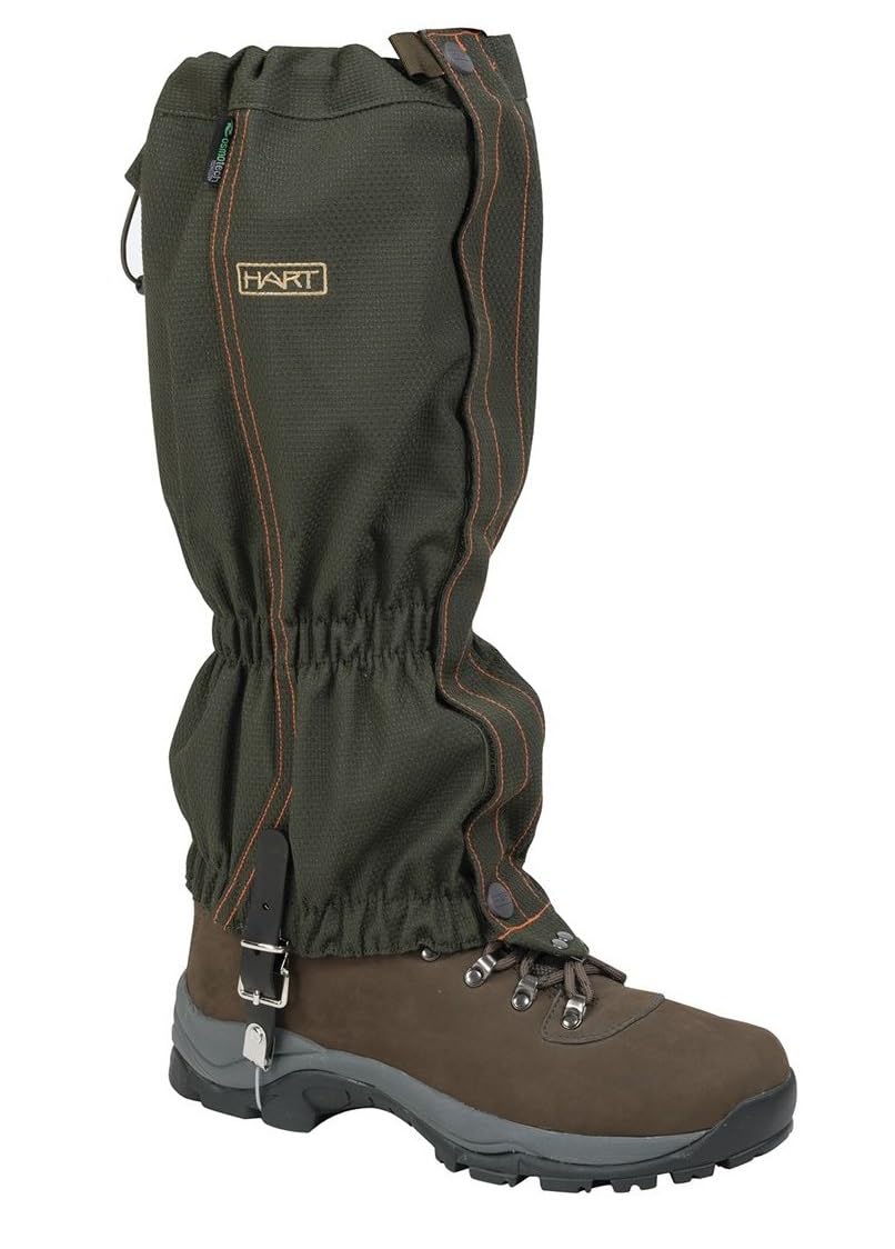 Hart Schuhgamaschen Gamaschen wasserfest Jagd Outdoor Oliv – Einheitsgröße, PU-Laminierung, Stahldrahtbefestigung