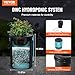 VEVOR DWC Hydroponics Grow System, Hydroponic Growing System with Top Drip Kit, 5-Gallon Deep Water Culture with Air Pump, Air Stone and Water Level Device for Leafy Vegetables(1 Bucket+Top Drip Kit)