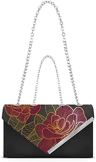 Mirabelle Nero Royal Roses Patta triangolare con inserto in metallo color argento con logo inciso