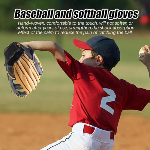 Gant de baseball en cuir ajustement confortable pour attraper la balle - 3
