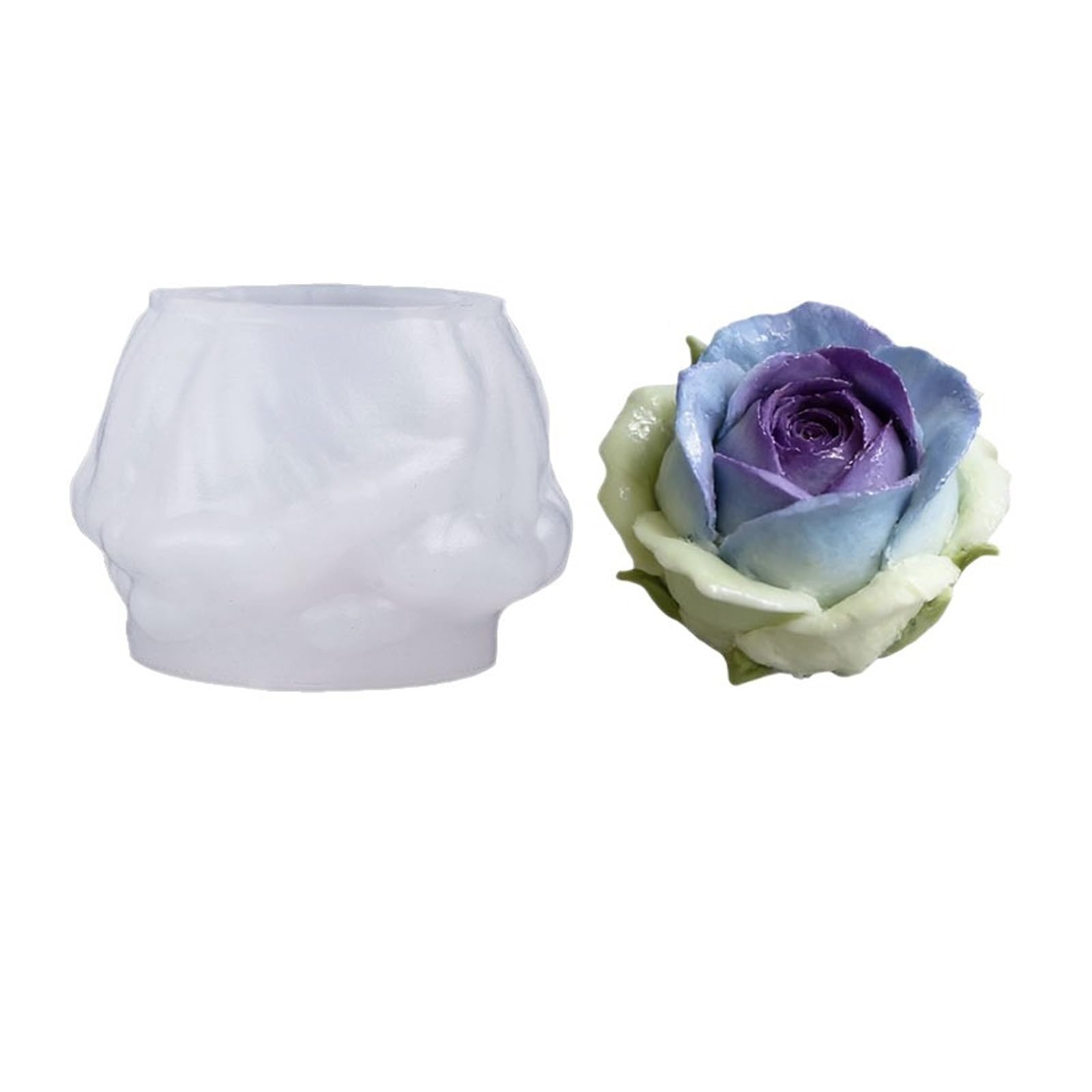 LXJLXD Artistic Rose Making Mold Silicone for Soaps Creative Gift Multipurpose Use Soap Mold