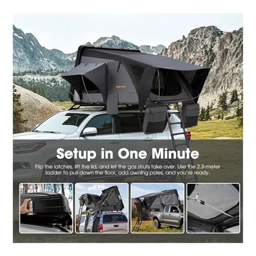 Carpa de techo rígida ABS para 3-4 personas miniatura 2