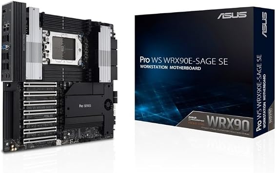 ASUS PRO WS WRX90E-SAGE SE AMD Threadripper PRO 7000 WXSeries sTR5 Compatible with WRX90 E-ATX Motherboard