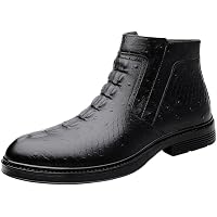 Botas de Vestir de Invierno con patrón de cocodrilo, Zapatos
