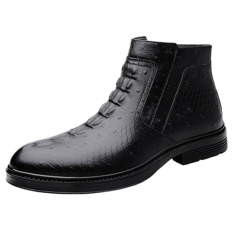 Formal Shoes Dress Oxford for Mens Prom Comfort Orthopedic Party Pointed Toe Luxury Leather Slip On Non Slip Rubber Sole Low Top Uniform