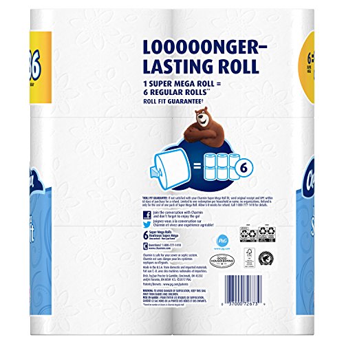 Image of Charmin Ultra Soft Toilet Paper Super Mega Rolls, 6 Count