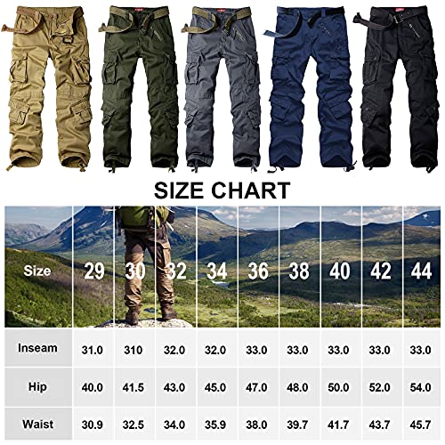 image for Jessie Kidden Men's BDU Casual Military Pants, Tactical Wild Army Comb