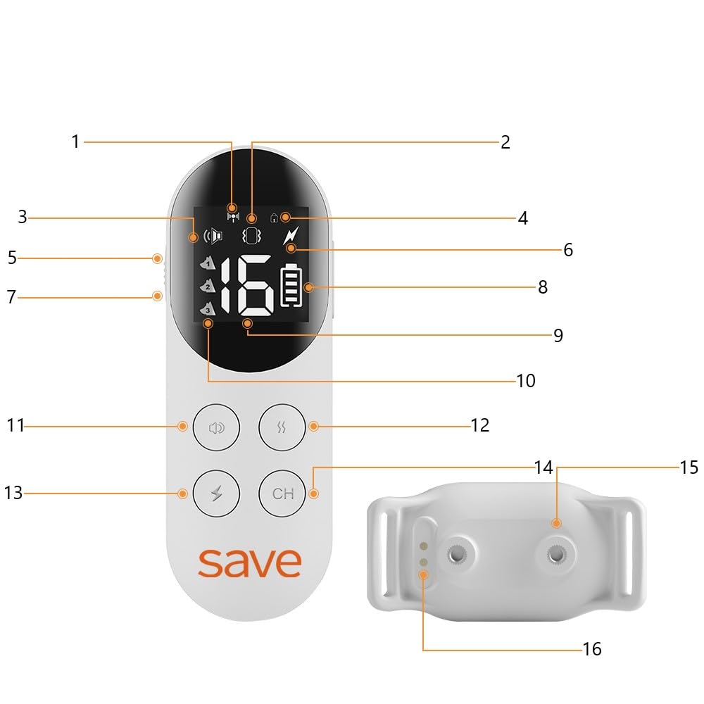 Collare di salvataggio elettrico per cani - Allenamento con telecomando, portata 800 m, lampada a LED