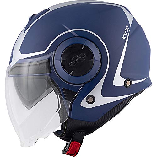 Kappa Casque jet KV37 Oregon 53/54 = XS ECE 22-05 Norme bleu 1150 g