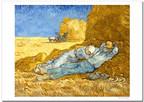 Amazon.co.jp: 世界の名画 ゴッホ 仕事の間の休息 （ミレーを模して