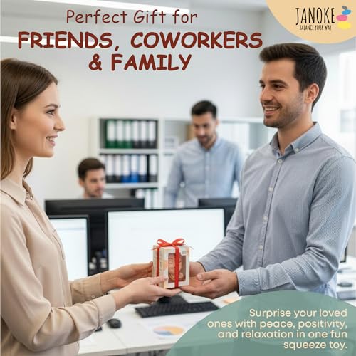 Funny Stress Balls for Adults – Zen Style Squishy Squeeze Toy, Hilarious Gag Gift for Coworkers, Men &amp; Women – Unique Stress Relief Desk Toy