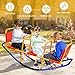 Costzon Teeter Totter Seesaw for Kids Outdoor, 2 in 1 Metal Rocking Seesaw for Toddlers with Easy-Grip Handles, Indoor Outdoor Rocker Toy Gifts for Ages 3-8, 1-3 Person Home Preschool Backyard See Saw