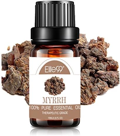 Elite99 Essential Oil Aromatherapy Myrrh Pure Oil for Diffuser Natural Theraputic Grade Oil 10ML
