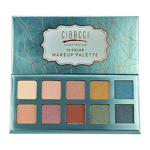 CIBBCCI 10 Colors Matte Shimmer Vibrant Eye shadow Palette Easy to Blend Ultra Pigmented Powder Professional Eye Makeup Cosmetics