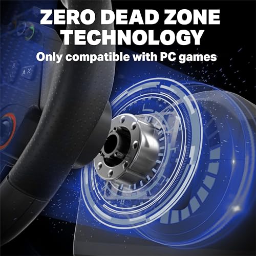 Image of Nitho Drive Pro ONE Competition - Gaming Racing Wheel with Separate Shifter and Floor Pedals, 270 Degree Zero Dead Zone Steering Wheel for Racing Simulator on Windows PC Only
