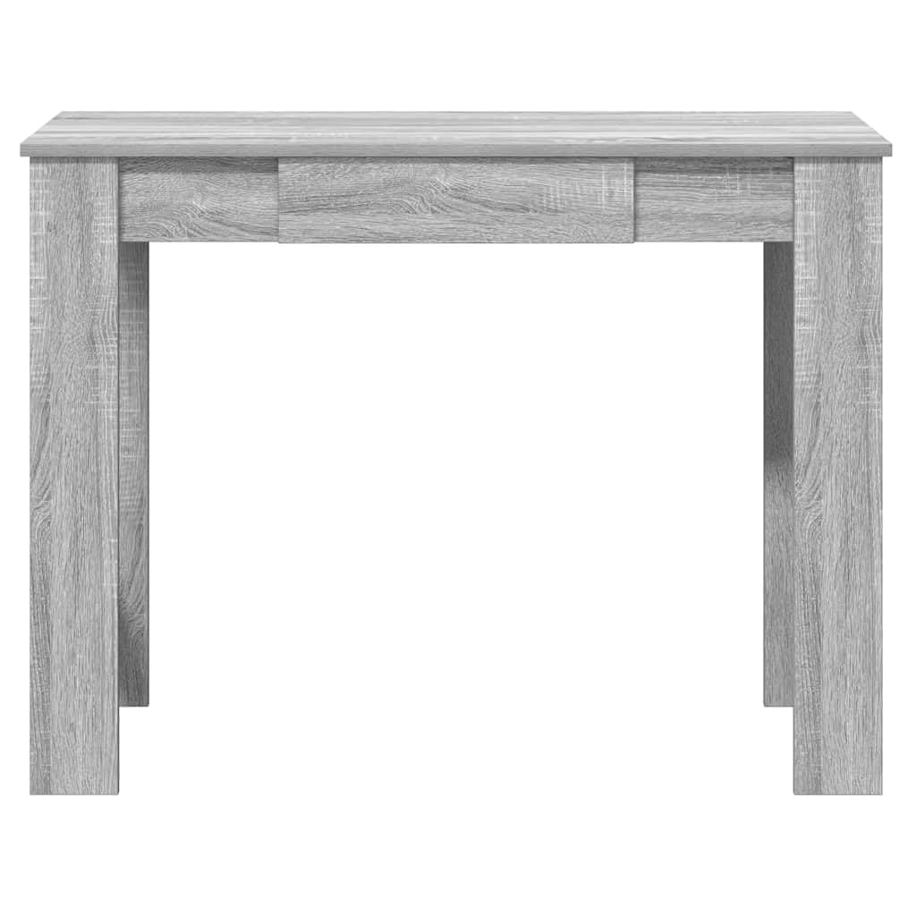 Scrivania grigio Sonoma, in legno Sonoma, 100 x 45 x 75 cm, tavolo da lavoro, scrivania per computer, segretario per casa, ufficio, studio, soggiorno, casa