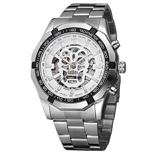 jieGorge Reloj para Hombre, Reloj Hollow Demon Dial Diseño de Lujo Moda...