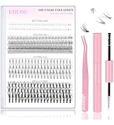 Pestañas de extensión de un solo grupo mezcladas con múltiples tipos de pestañas base de extensió...