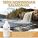 Salmon Oil for Dogs - Premium Fish Oil for Skin and Coat Health - Omega 3 Supplement - Supports Itchy Skin - 8 oz Liquid - Norwegian Dog Salmon Oil - Essential Dog Supplement