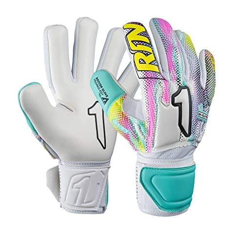 Guantes de Portero Rinat Asimetrik Stellar Semi, Blanco, Junior, Unisex, Talla 4 Cover
