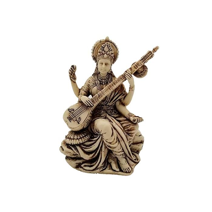 Buy RK Collections 3" Small Saraswati Statue Hindu Goddess of