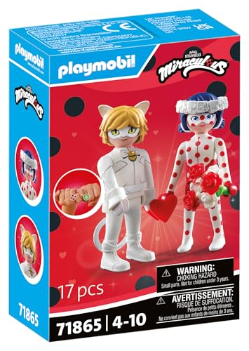PLAYMOBIL Miraculous Mariquita y Cat Noir Wedding Dream, Boda de Ladybug & Cat Noir, Boda de Ladybug & Cat Noir