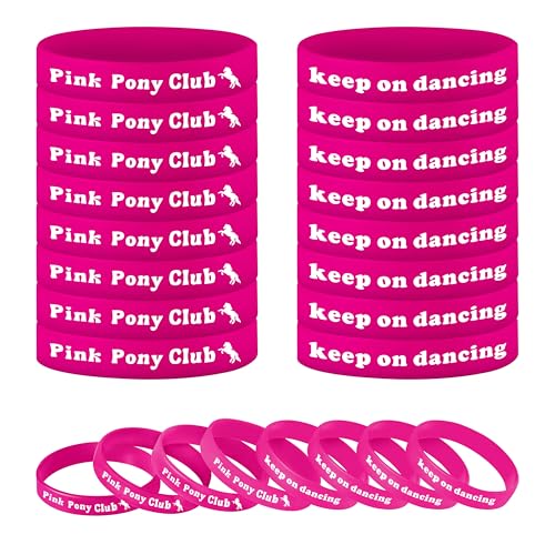 Pink Pony Club Wristbands, Pink Pony Club Birthday Bachelorette Party Decorations, Western Cowgirl Birthday Accessory Supplies, Bachelorette Party Valentines Galentine's Bach Activity